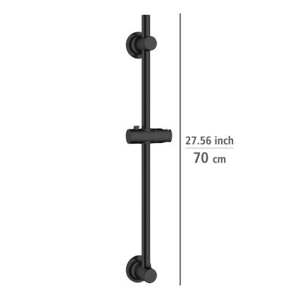 WENKO 25463100 - Šipka za tuš LIBERTÀ 70 cm crna