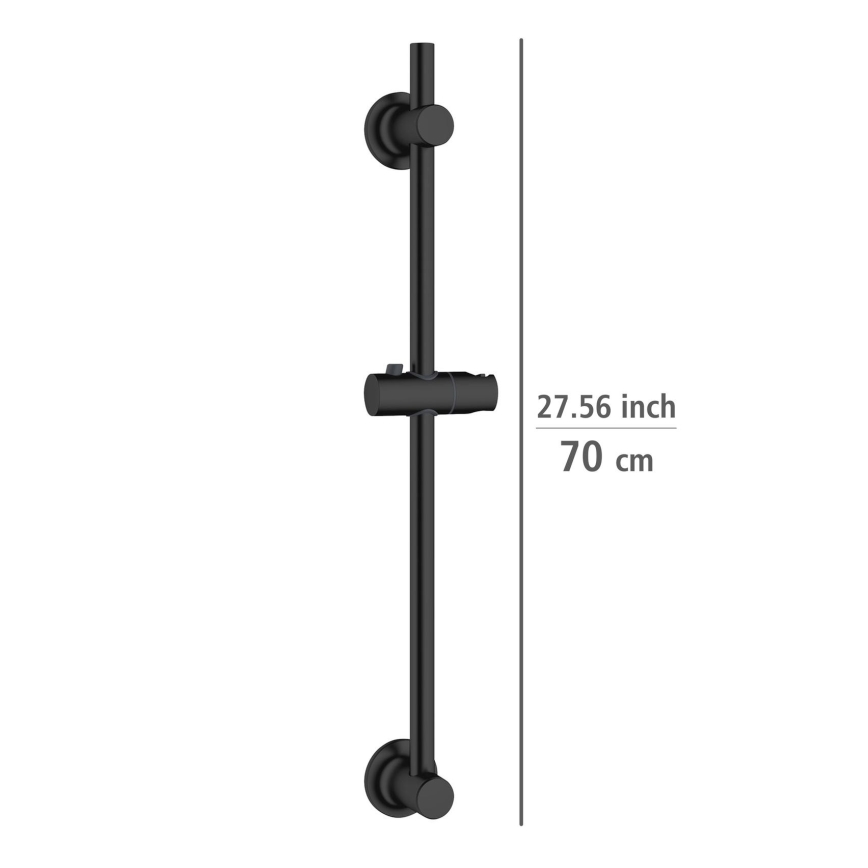 WENKO 25463100 - Šipka za tuš LIBERTÀ 70 cm crna
