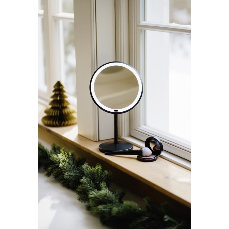 WENKO 25523100 - Ogledalo ONNO 20x34 cm crno