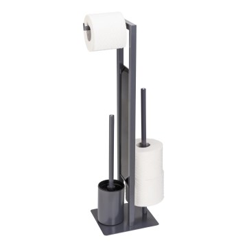WENKO 25552100 - WC četka RIVALTA 18x70 cm siva/crna