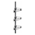 WENKO 25556100-Kutna polica PURIO 35,5x280 cm srebrna/siva