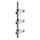 WENKO 25556100-Kutna polica PURIO 35,5x280 cm srebrna/siva