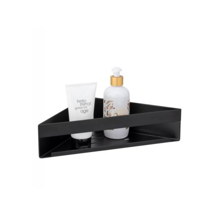 WENKO 25558100-Polica GENOVA 36x17 cm crna