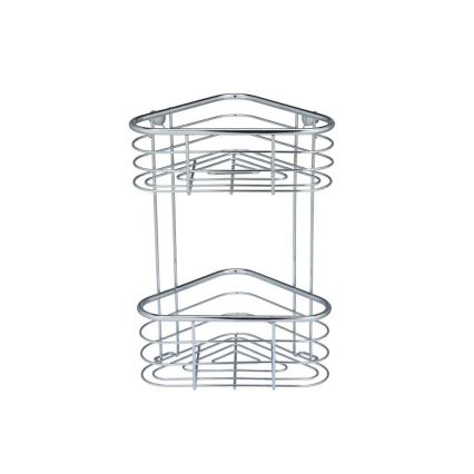 WENKO 25569100-Kutna polica TRESTINA 25x35 cm inox/srebrna