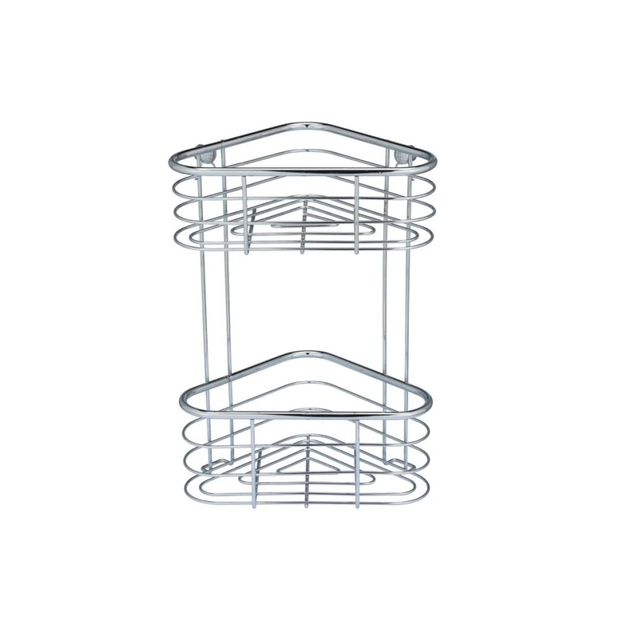 WENKO 25569100-Kutna polica TRESTINA 25x35 cm inox/srebrna