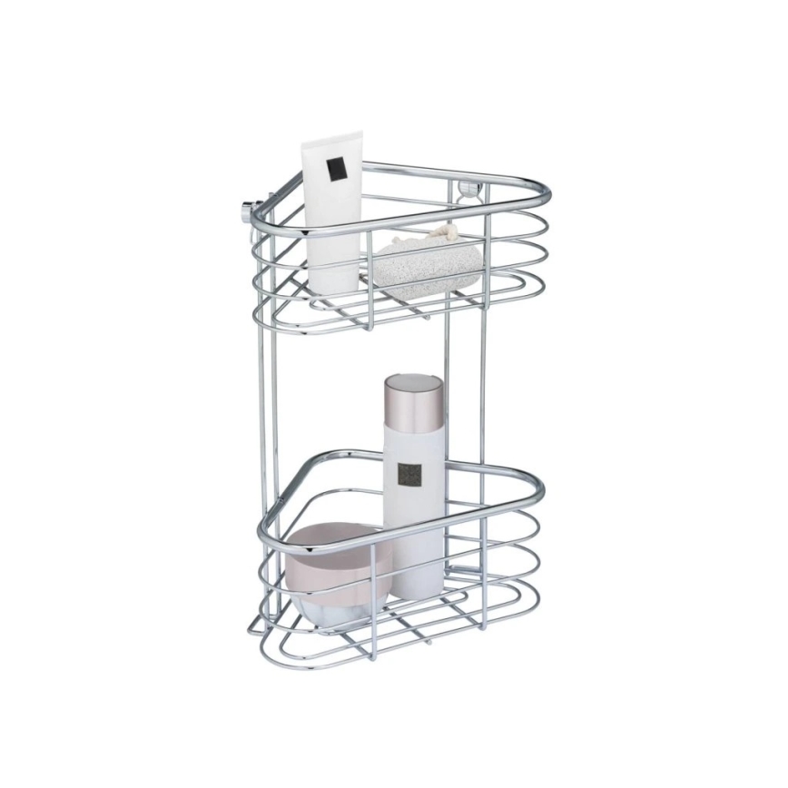 WENKO 25569100-Kutna polica TRESTINA 25x35 cm inox/srebrna