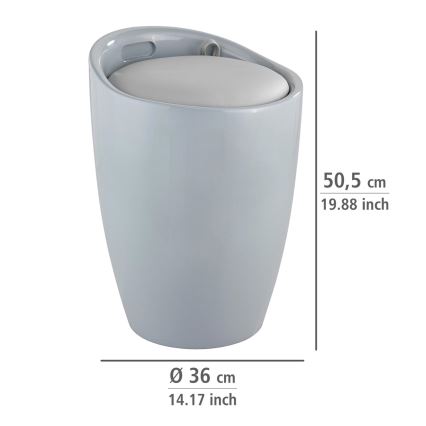 WENKO 25625100 - Stolica CANDY 36x50,5 cm siva/crna