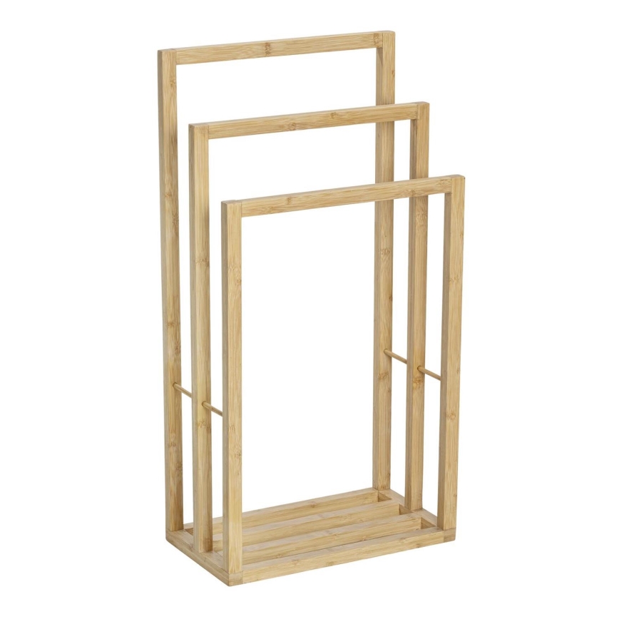 WENKO 25629100 - Stalak za ručnike BAMBUSA 42,5x82 cm smeđi
