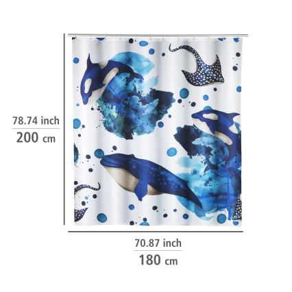 WENKO 25749100 - Zavjesa za tuš AQUARIS 180x200 cm šarena