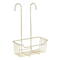 WENKO 25937100 - Koš za tuš MILO 25x36 cm nehrđajući čelik/zlatna/prozirna