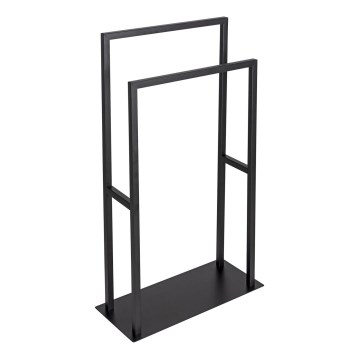 WENKO 26056100 - Stalak za ručnike RIVALTA 46x80 cm nehrđajući čelik/crna