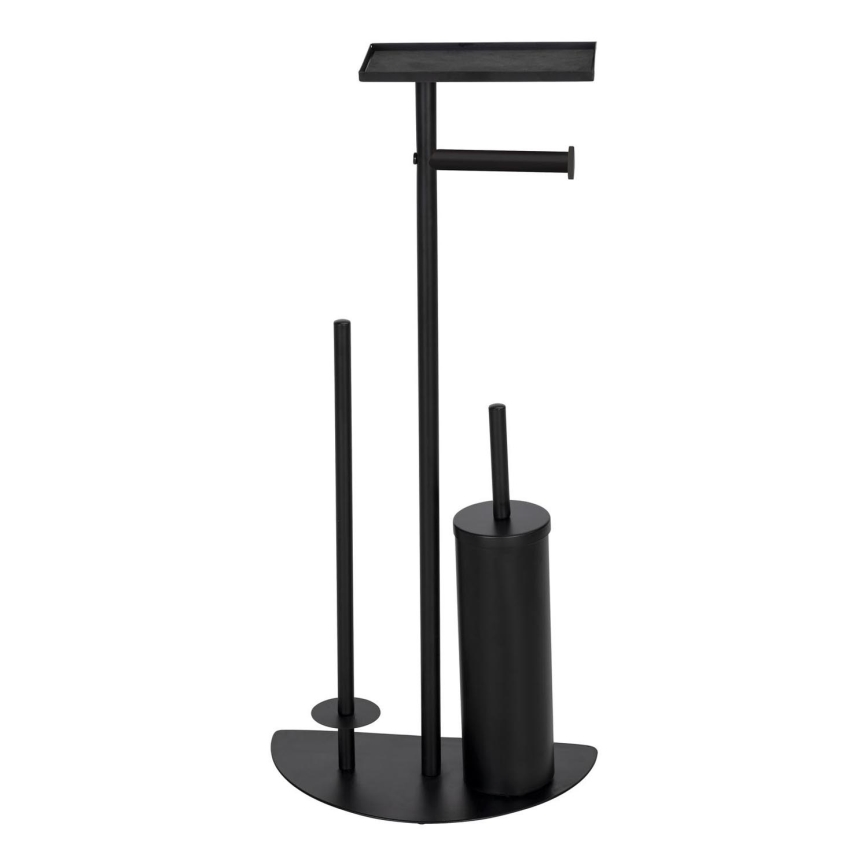 WENKO 26060100 - set za WC COSENZA 32,5x72 cm crna