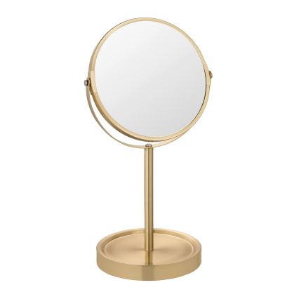 WENKO 26061100 - Ogledalo ALATA 18,5x35 cm zlatno