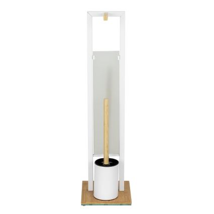 WENKO 26214100 - Set za WC RIVALTA 18x70 cm, smeđa/bijela