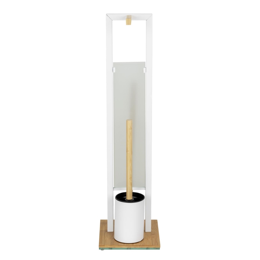 WENKO 26214100 - Set za WC RIVALTA 18x70 cm, smeđa/bijela