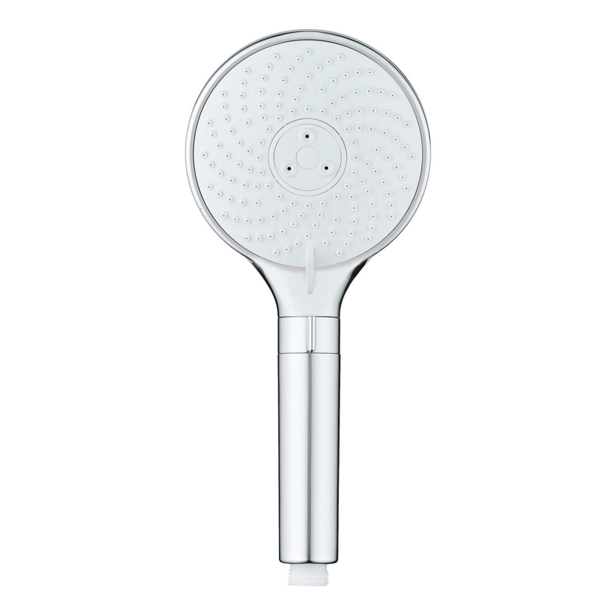 WENKO 26362100 - Tuš glava sa sustavom za uštedu vode 12x12 cm sjajni krom/bijela