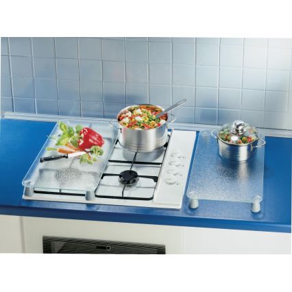 WENKO 2712663100 - Poklopna ploča 30x52 cm prozirna/siva