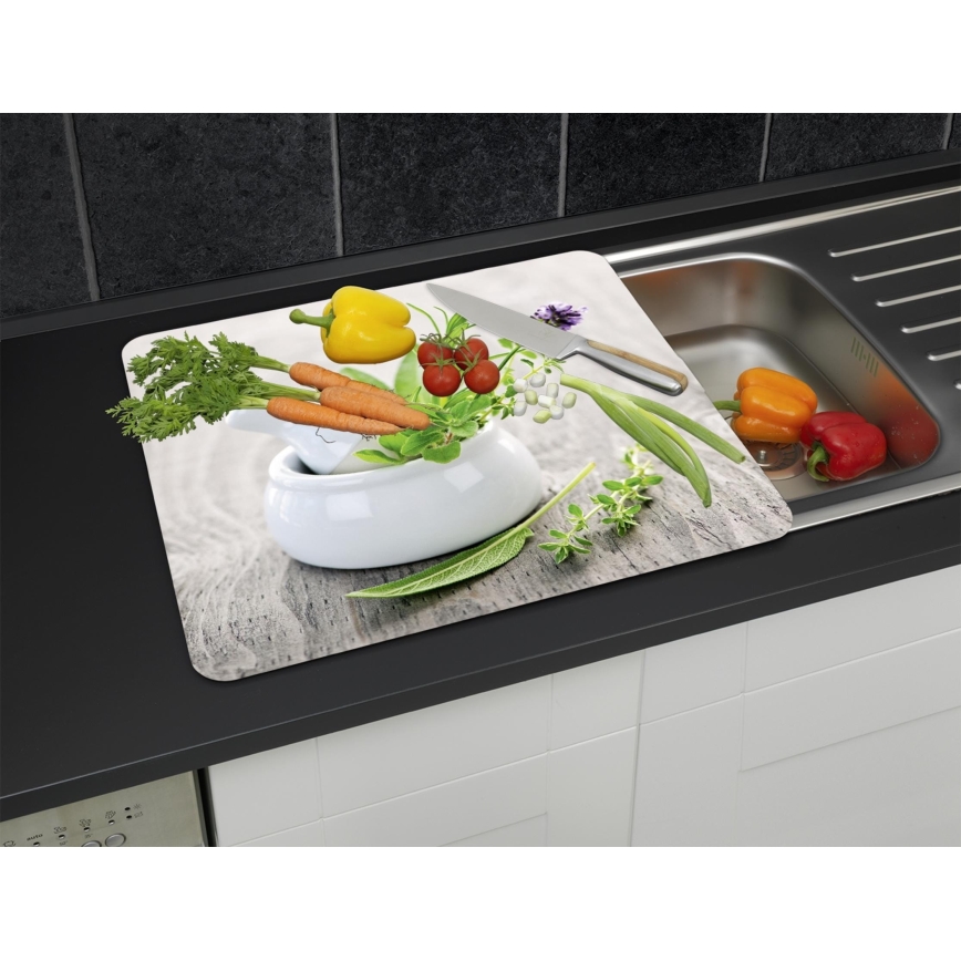 WENKO 2712940500 - Poklopna ploča za hranu 56x50 cm šarena/prozirna