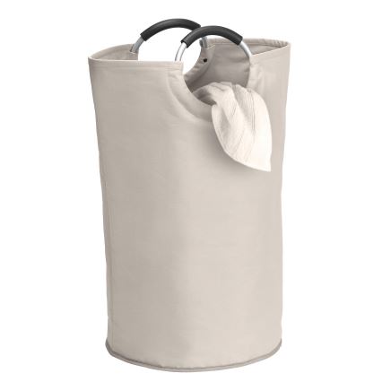 WENKO 3440001100 - Koš za rublje STONE 38x72 cm bež/srebrna/crna