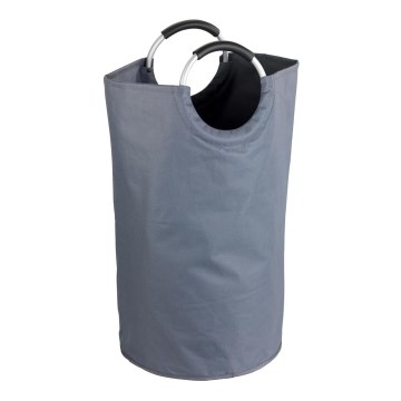 WENKO 3440803100 - Koš za rublje JUMBO 38x72 cm antracit/srebrna/crna