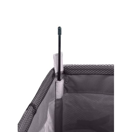 WENKO 3450112100 - Koš za rublje QUADRO 40x60 cm siva/crna