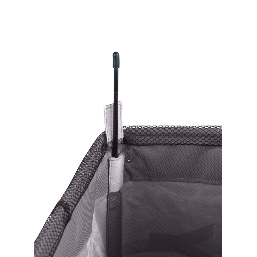 WENKO 3450112100 - Koš za rublje QUADRO 40x60 cm siva/crna