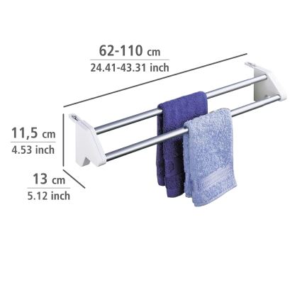 WENKO 3702100 - Sušilica 13x11,5 cm srebrna/bijela