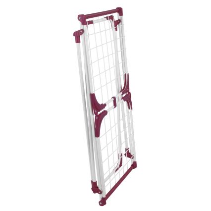 WENKO 3774021100 - Stalak za sušenje rublja SUMMER DRY 153x76 cm bijela/ružičasta