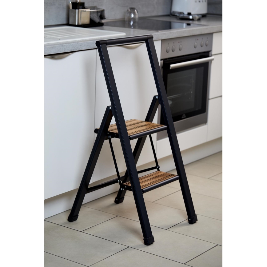 WENKO 50482100 - ALU-DESIGN sklopive ljestve 44x101 cm crne
