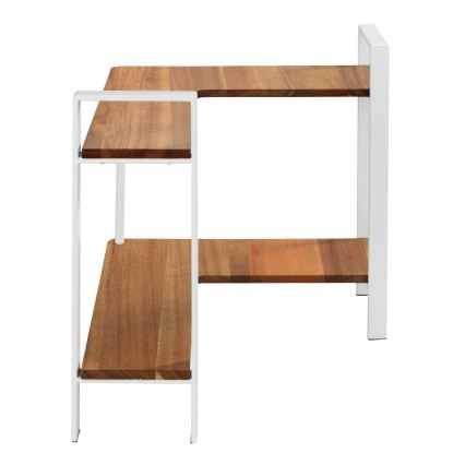WENKO 53025100 - Polica LOUISA 30x33 cm bijela/smeđa