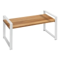 WENKO 53027100 - Polica LOUISA 40x20 cm bijela/smeđa