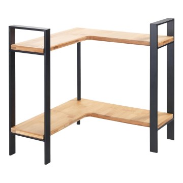 WENKO 53028100 - Polica LOU 30x33 cm crna/smeđa