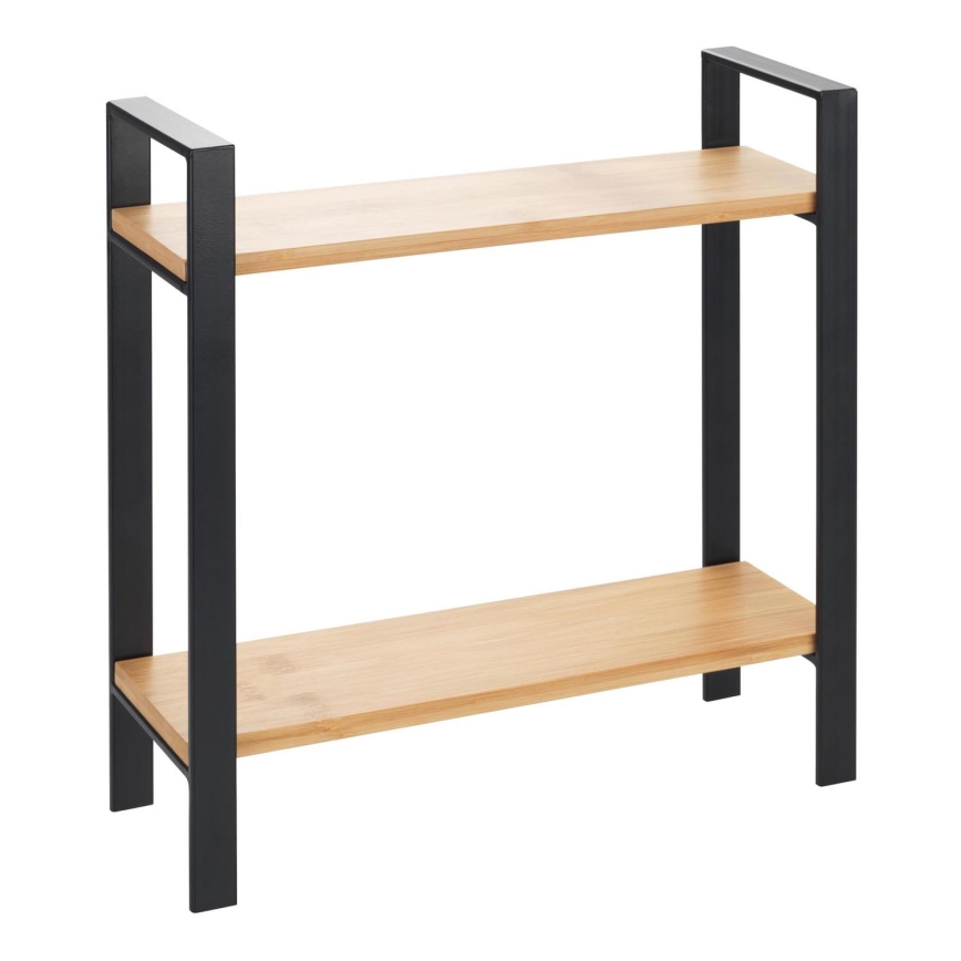 WENKO 53029100 - Polica LOU 32x33 cm crna/smeđa