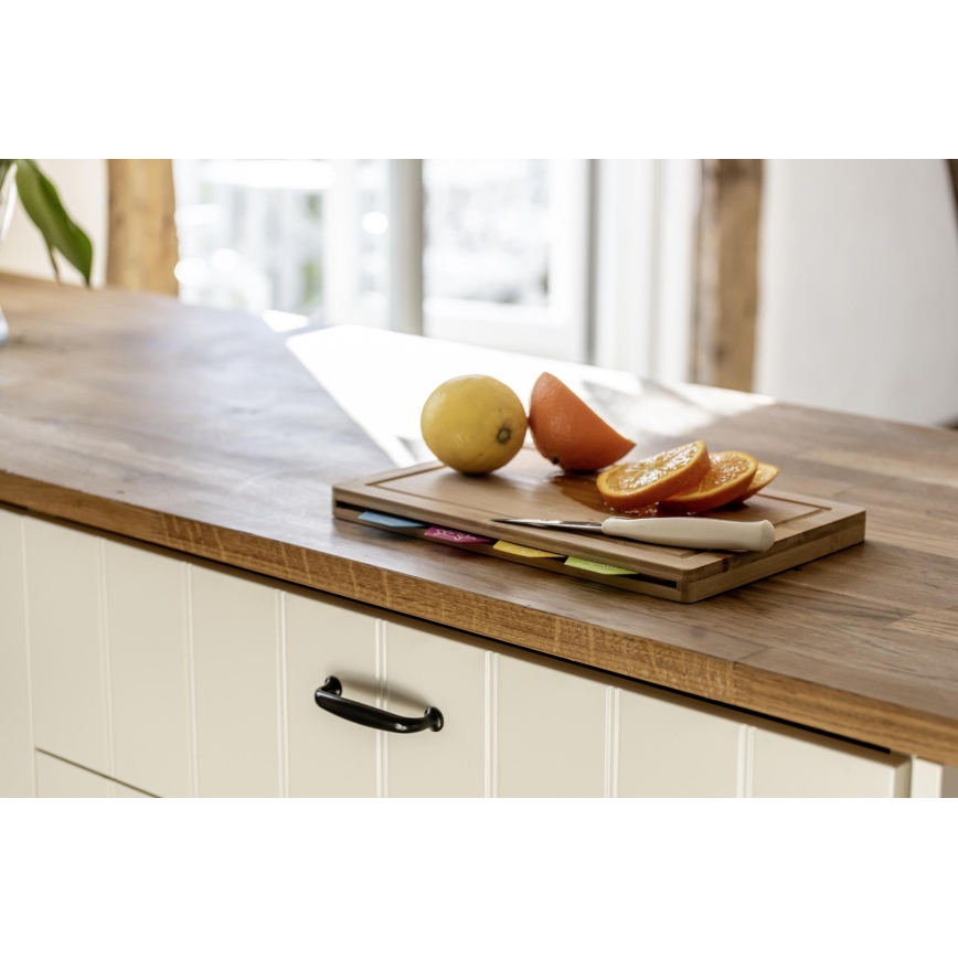 WENKO 53064100 - Daska za rezanje 32,5 x 22,5 cm smeđa/šarena