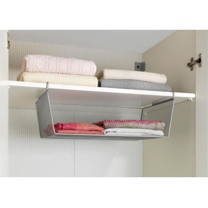 WENKO 53143100 - Srebrni koš 49x28 cm