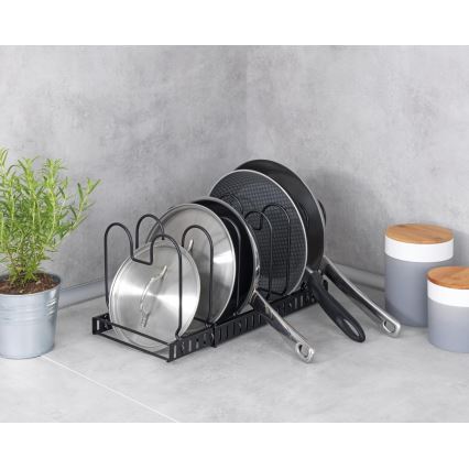 WENKO 53149100 - Držač za poklopce i tave 18x18 cm crni