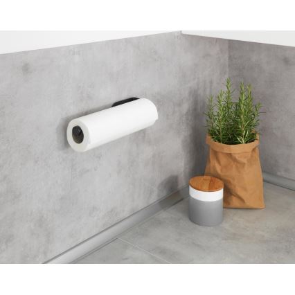 WENKO 53214100 - Držač role NIO 27,5 x 7 cm crni