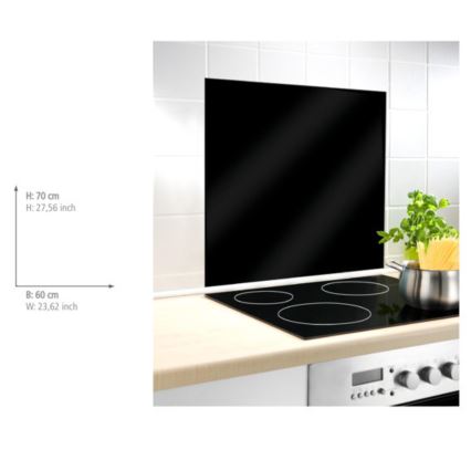 WENKO 53881100 - Crna pregrada 60x70 cm