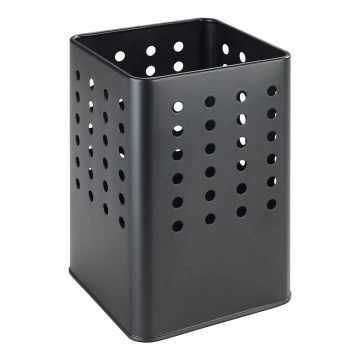WENKO 54017100 - Stalak za pribor SILIO 11,5x16,5 cm crna
