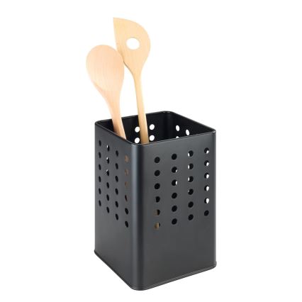 WENKO 54017100 - Stalak za pribor SILIO 11,5x16,5 cm crna