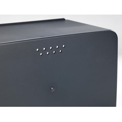 WENKO 54098100 - Kutija za kruh KUBO 35x26,5 cm crna/smeđa