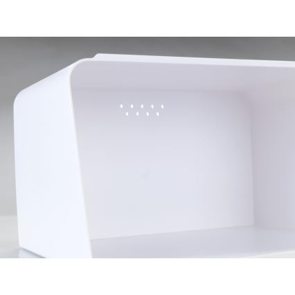 WENKO 54099100 - Kutija za kruh KUBO 35x26,5 cm bijela/smeđa