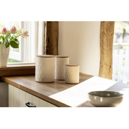 WENKO 54222100 - Kutija MAYA 13x17 cm bijela/smeđa