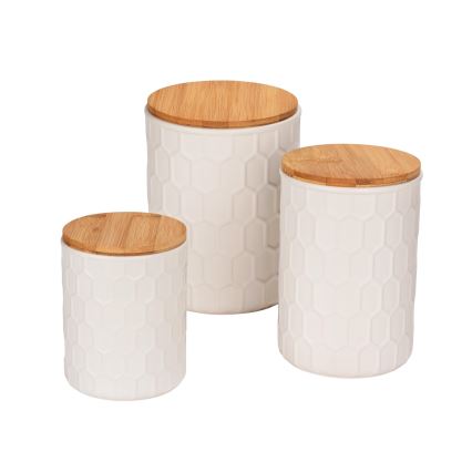 WENKO 54222100 - Kutija MAYA 13x17 cm bijela/smeđa