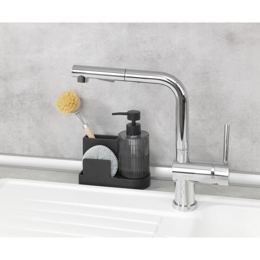 WENKO 54654100 - Organizator PINA 16x17 cm crna