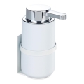 WENKO 54655100 - Dozator tekućeg sapuna WOYA 250 ml, bijeli/sjajni krom
