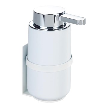 WENKO 54655100 - Dozator tekućeg sapuna WOYA 250 ml, bijeli/sjajni krom