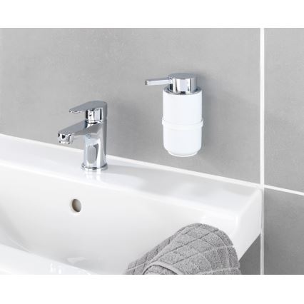 WENKO 54655100 - Dozator tekućeg sapuna WOYA 250 ml, bijeli/sjajni krom