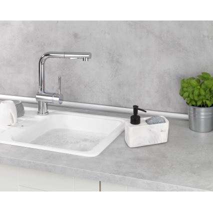 WENKO 54668100 - Dozator tekućeg sapuna RESA 14,5x14,3 cm bijeli/crni