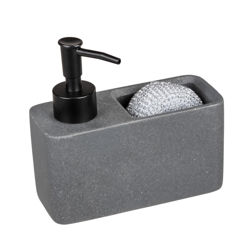 WENKO 54669100 - Dozator tekućeg sapuna RESA 14,5x14,3 cm siva/crna